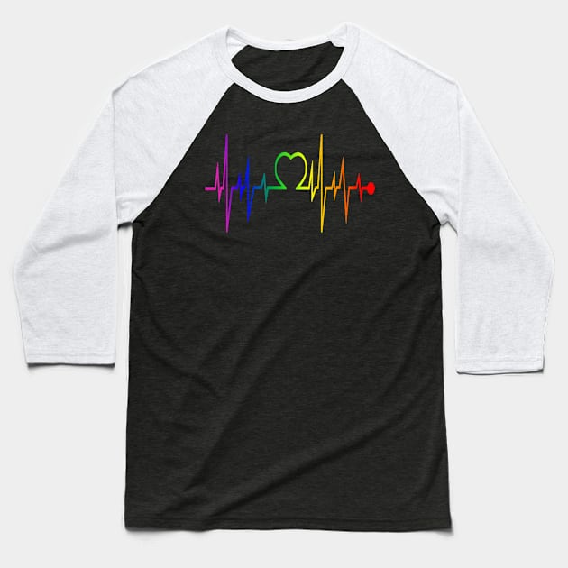 love lgbt Baseball T-Shirt by Leosit